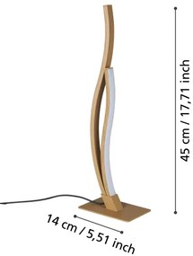 Lampă LED de masă Eglo 901213 GRISOLIA LED/12W/230V 4000K bej