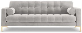 Canapea Bali 4 locuri velvet/picioare gold L217 cm