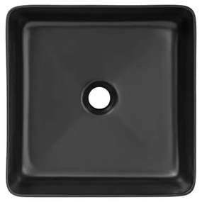 COMAD UM-6276 SLIM 40 BLACK DP - Lavoar SLIM 37x37 cm negru mat pe blat