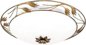 Plafoniera rustica diametru 50cm Fleur DL 7-509/50 Antik OR