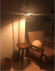 Masuta cu lampadar Decora Homs, negru,Seria lx, 40004