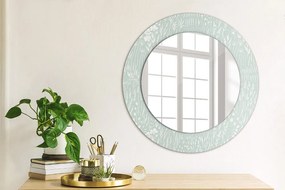 Oglinda cu decor rotunda Compoziție de mână