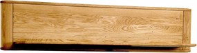 Polita lemn masiv Moon Stejar, 143 × 23 × 31 cm