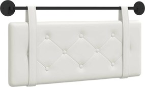 vidaXL Cap de pat suspendat Alb 110 x 55 x 5 cm Piele artificială