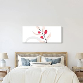 Tablou - Abstracție florală roz N⁰3 (120x50 cm)