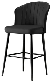 Set de scaune de bar Rubi Black, 4 buc., 4 buc