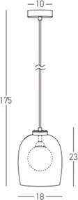 Zambelis 22051 - Lustra suspendată pe cablu 1xG9/5W/230V Ø 18 cm neagră