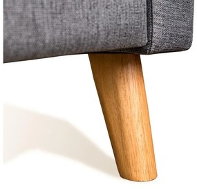 Pat tapitat MALMO 90x200 cm gri Saltele: Cu saltele Coco Maxi 23 cm