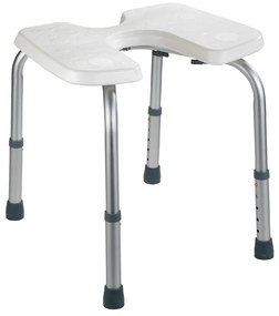 Scaun pentru duș Wenko Hygienic Stool White, 53 x 46 cm