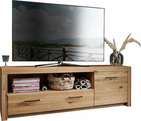 Comodă TV lemn masiv Toscana, 170,5 × 56 × 40 cm