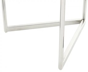 Masuta de cafea rotunda din sticla Wynona 40x40x42 cm negru/argintiu