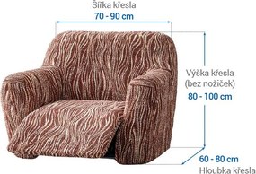 Gaico Huse bielastice UNIVERSO NOU dungi maro fotoliu de relaxare (l. 70 - 90 cm)