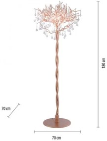 Lampadar ICICLE 5xG9/40W/230V cupru Paul Neuhaus 232-11