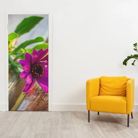 Fototapet pentru ușă - flori tăiate (95x205cm)