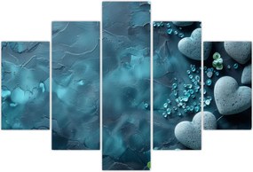 Tablou - Pietre în formă de inimă (150x105 cm)