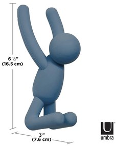 Cârlige 3 buc. de montat pe perete din plastic Buddy – Umbra