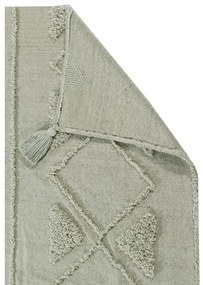 Covor verde deschis lavabil/țesut manual din bumbac 170x240 cm Tribu Olive – Lorena Canals