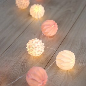 Ghirlandă luminoasă cu LED DecoKing Ball, lungime 1,65 m, 10 beculețe