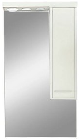 Dulap suspendat Nerva 55 cm cu oglindă, alb