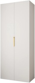 Dulap de haine 100 cm Carmela 40-4 (alb + Auriu). 1126634