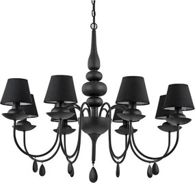 Candelabru 8 brate diametru 92cm BLANCHE SP8 NERO 111896