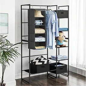 Organizator pentru garderoba, Songmics, RYCH06G, Gri