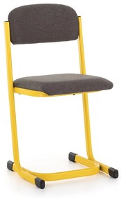 Scaun profesor tapitat, galben - ral 1021