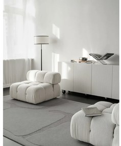 Covor gri din lână 200x300 cm Morphic Organica – Agnella