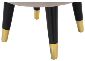 Taburet bej cu tapițerie din catifea Paris – Mauro Ferretti