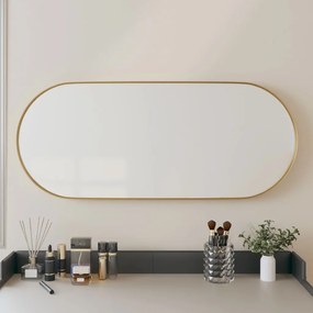 Oglinda de perete, auriu, 25x60 cm, ovala 1, Auriu, 25 x 60 cm