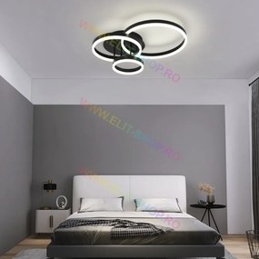 Lustra LED Cu Telecomanda, Elit's Esn1709-BK