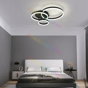 Lustra LED Cu Telecomanda, Elit's Esn1709-BK
