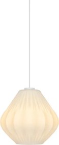 Nordlux - Pandantiv pe cablu MALUCA 1xE27/15W/230V diametru 29 cm alb