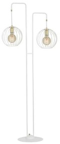 Lampa de podea decorativa design modern ALBIO alb/auriu