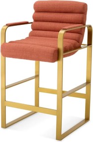 Scaun de bar elegant design LUX Counter Olsen, scalea orange
