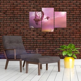 Tablou - Zână pe o insulă plutitoare (90x60 cm)