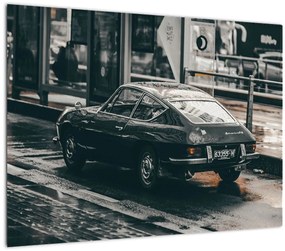 Tablou pe sticlă - Mașina în mișcare (70x50 cm)