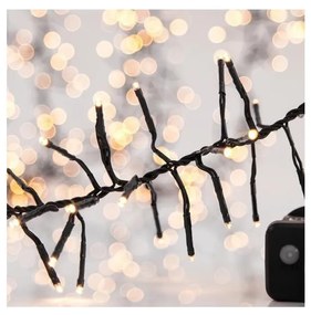 Ghirlandă luminoasă de Crăciun LED pentru exterior CLUSTER, 588 LED, 8 funcții, 8,5 m, IP44, alb cald