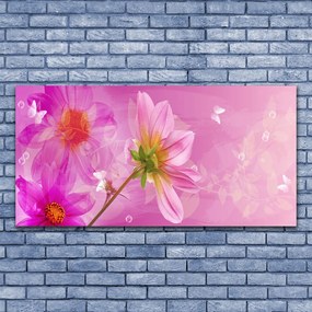 Tablou pe panza canvas Flori roz Floral