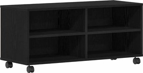 vidaXL Cabinet TV Negru 90 x 35 x 40.5 cm Lemn compozit