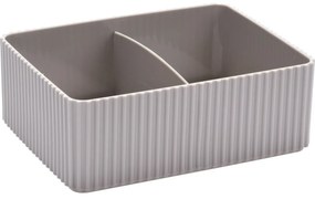 Organizator cosmetice Stripe maro, 16 x 12 cm