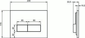 Clapeta cu dubla actionare Ideal Standard, crom mat