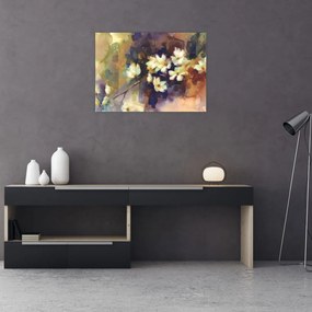 Tablou - Magnolii albe, pictură (70x50 cm)