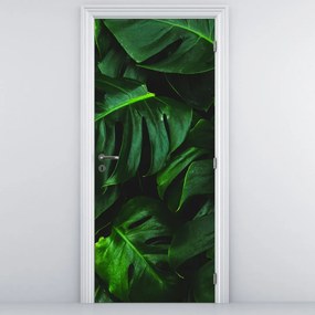 Fototapet pentru ușă - Frunze de Monstery (95x205cm)