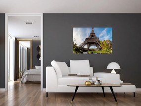 Tablou - Turnul Eiffel colorat (90x60 cm)