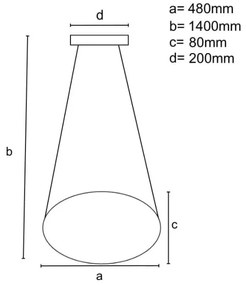 Lustră LED dimabilă pe cablu LED/65W/230V 3000-6500K gri + telecomandă
