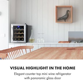 Klarstein Reserva 12 Uno, răcitor de vinuri, 31 de litri, 11 - 18 ° C, o zonă