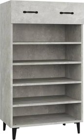 vidaXL Pantofar, gri beton, 60x35x105 cm, lemn compozit