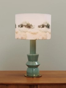 Lampa de masa, cu abajur din bumbac, Landscape