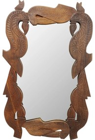 Oglinda cu rama de lemn Bracket 110x172 cm realizata manual